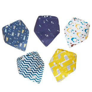 三角巾婴儿口水巾男宝三角形纯棉围嘴a类宝宝新生儿围兜加大夏季