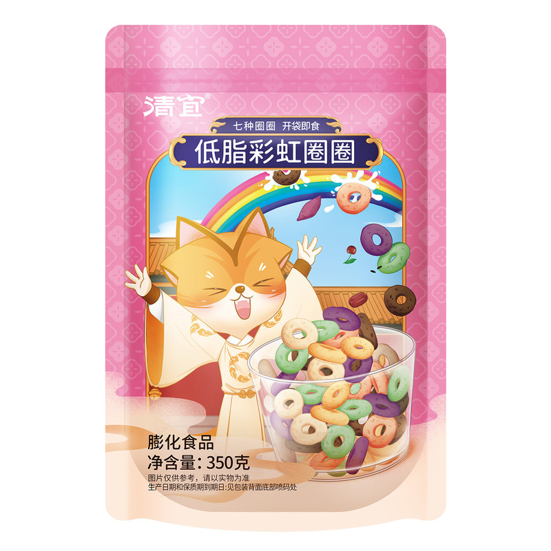 麦片谷物脆谷物圈低脂早餐泡牛奶