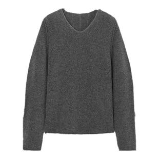 [100%山羊绒]TKY SHOP100%山羊绒宽松毛衣女2025冬新款慵懒高级感