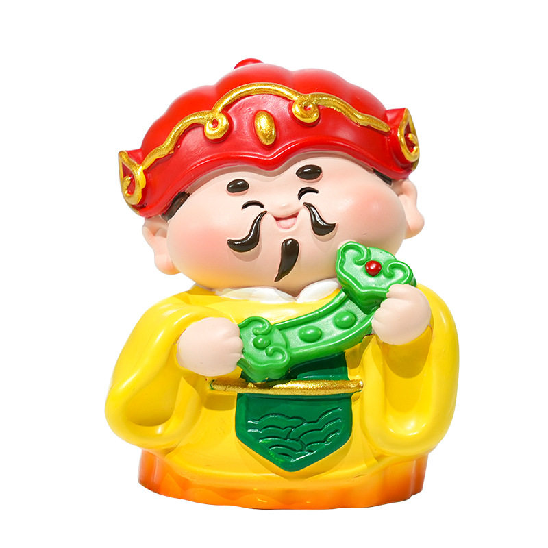 五路财神摆件可爱佛系招财小摆件