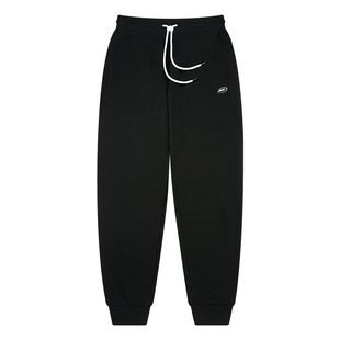 NICEID 针织运动长裤篮球舒适款运动黑色卫裤男女休闲束脚扎袜裤