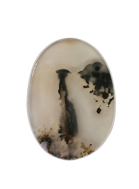 象形风景手把件草花玛瑙海洋玉髓