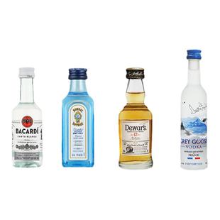 【国际大牌】百加得朗姆酒金酒伏特加威士忌小酒伴便利店露营调酒