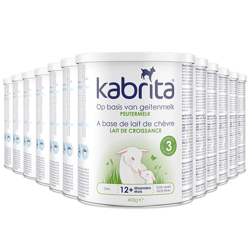 佳贝艾特kabrita海外荷兰版3段婴儿羊奶粉400g12罐