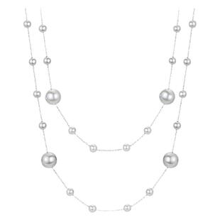 满天星仿珍珠项链女小众高级感气质大气长款毛衣链秋冬锁骨链颈链