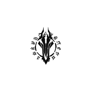 TLP镂空车贴 暗黑血统Darksiders天启四骑士logo标志游戏贴纸防水