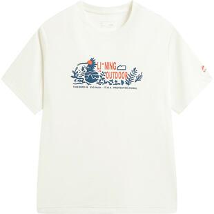 李宁童装短袖T恤男大童2026新款户外系列青少年夏季环保针织童装