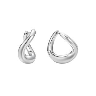 吴千语同款Onchic扭线金属耳环女耳钉轻奢高级感气质大气金色简约