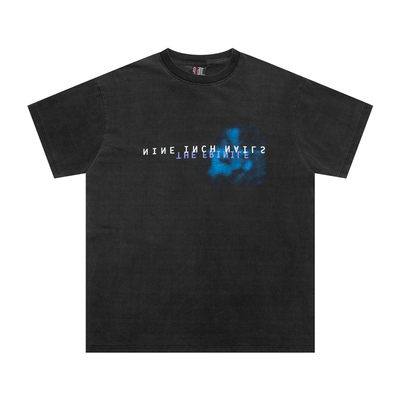 vintagetee美式情侣做旧短袖INS