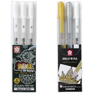 日本Sakura樱花高光笔美术专业学生动漫手绘提亮漫画素描08手账笔