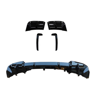 眉宇品质-适用宝马ix3全包后唇黑化獠牙无损改装新款钢琴烤漆工艺