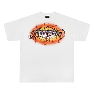 THE V BRAND国潮嘻哈街头街舞Animation主题Airbrush复古短袖T恤