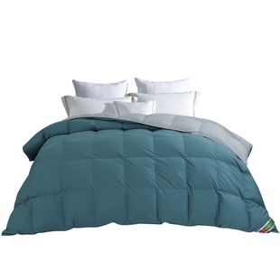 卡撒天娇羽绒被90%灰鸭绒冬被芯双面双色新柔面料防跑绒羽绒冬被