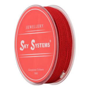 SKY品牌约2.0mm米兰231编织珠宝线绳项链吊坠玉佩串珠耐用红手绳