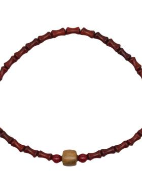 小叶紫檀原创设计女手串手链极细