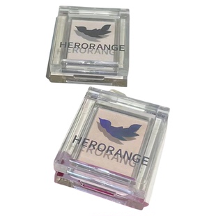 HERORANGE纯白色单色眼影高光哑光卧蚕提亮面部显色自然学生平价