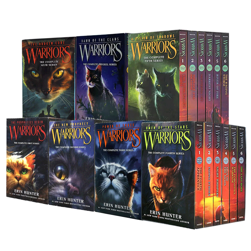 【自营】猫武士全套正版 warriors 猫武士 猫武士英文原版 warriors猫武士 猫武士全套 猫武士一二三四五六七部曲 猫武士英文版