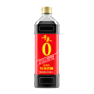 千禾东坡红特级老抽1L装酱油厨房用烧炒菜上色纯粮食酿造调味品