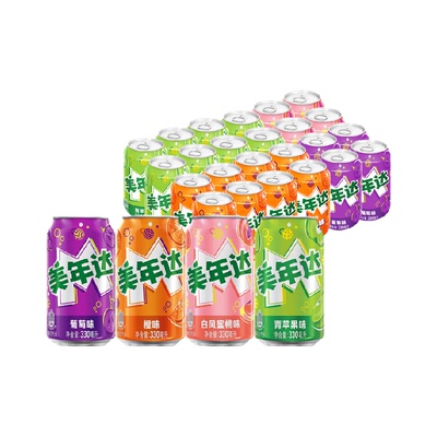 百事可乐美年达多口味开罐即饮