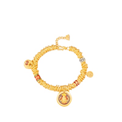 TWINSLULU爆款黄财盘缠手链