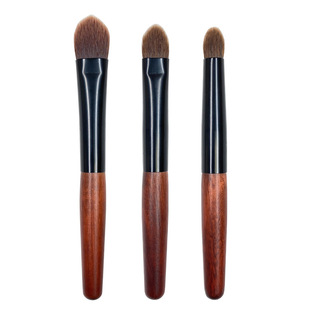 迷你眼影刷套装三件套便携小套大号小号眼妆刷鼻影液体修容晕染刷