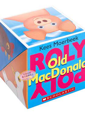 麦当劳农场 Roly Poly Pop-Up: Old Macdonald 学乐神奇翻转书 益智游戏书 立体书 单词启蒙 英文原版 3-6岁 美国学乐
