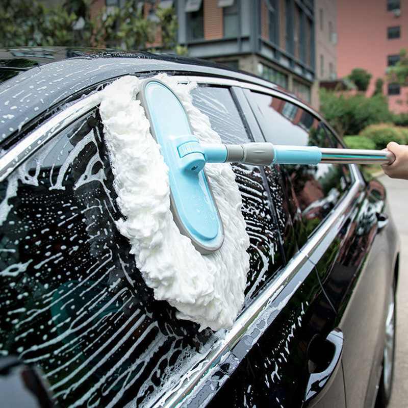 车用可伸缩洗车拖把不车用伤汽车车刷擦除尘车毛刷软雪尼尔漆掸子