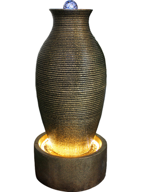 江南喷泉招财开业送礼流水摆件