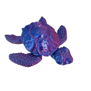 跨境新品3D打印小乌龟海龟可爱多色关节灵活可动创意玩具鱼缸造景