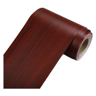 红枫木纹贴纸红色修补门框包边门套边框翻新木门破损修复红木贴膜