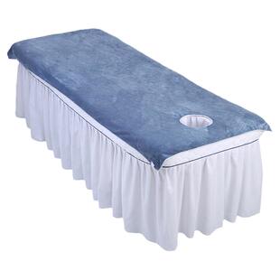 美容院专用毛巾带洞开洞美容店足浴按摩铺床大毛巾美容床床单浴巾