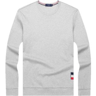 雅戈尔CEO长袖T恤秋季新款男士官方休闲纯棉圆领宽松潮流卫衣4397