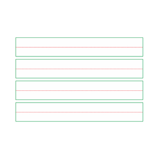 定制磁性红线章法格三线格双线格中宫格魔法格黑板磁力软磁黑板贴