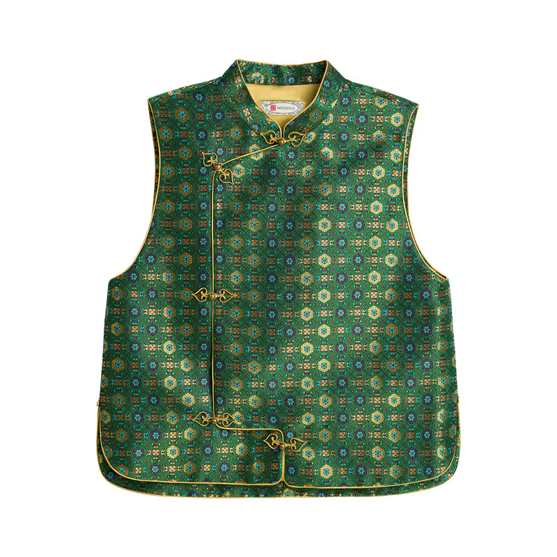 宫小妍上久楷桑蚕丝国风马甲
