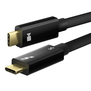 开博尔雷电5/4数据线pd240W快充笔记本电脑接显卡扩展坞显示器USB-C一线通全功能双头typec视频线80/120Gbps