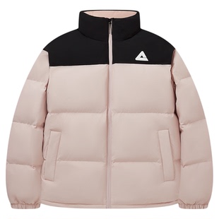 匹克驭雪短羽绒三防羽绒服男防水放油防污短款运动外套面包服女