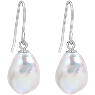 黛米珠宝 浮生梦境 S925银淡水keshi珍珠耳钉碎银子巴洛克耳饰SSS