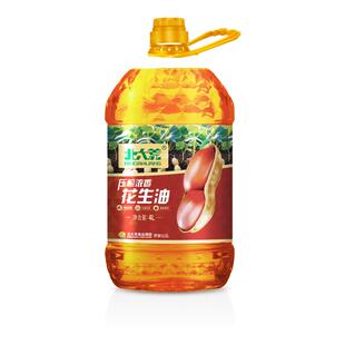 北大荒花生油压榨浓香花生油4L食用油菜油 营养健康 香浓家用桶装