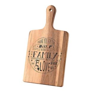 Bill.F相思木披萨盘料理板实木西餐托盘牛排盘板抗菌防霉露营摆盘