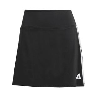 柔软运动健身三条纹半身短裙A字裙小黑裙女装夏季adidas阿迪达斯