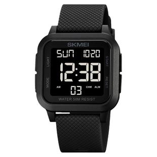 时刻美电子表初中学生运动防水闹铃小方块多功能电子手表新年礼物