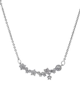 925银项链女夏季水滴轻奢小众