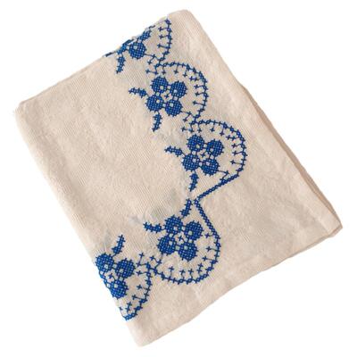 法式手工刺绣复古风背景布