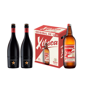 艾帝达姆大星啤酒小麦白啤750ml*2+西蓓卡1L*6西班牙进口年货送礼