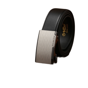 金利来皮带男士新款防指纹内扣不露尾自动扣商务头层真牛皮裤腰带