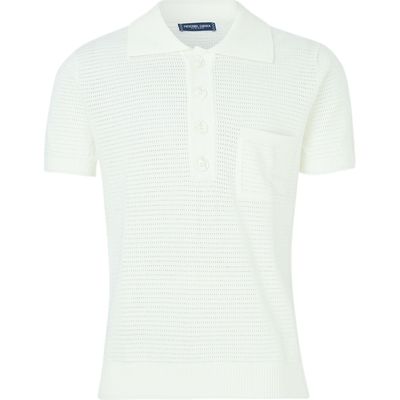 【折扣】Frescobol Carioca 男修身挑窿针织Polo衫