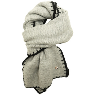 灰色围巾女冬季2026新款高级感学生针织毛线女士围脖今年流行爆款