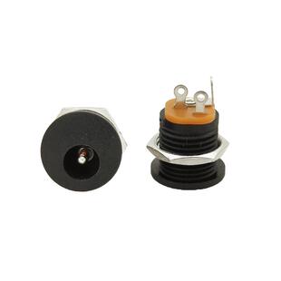 5个母座线5.5*2.1插座DC头带线面板螺母插头电源连接线9v12v充电