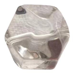 天然白茶黄水晶钻石切面刻面菱形半成品 diy手串手链项链耳坠散珠