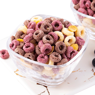 小鸡收腹谷物麦片圈低0早餐泡牛奶脂肪热量脆可可蜜球即食零食品